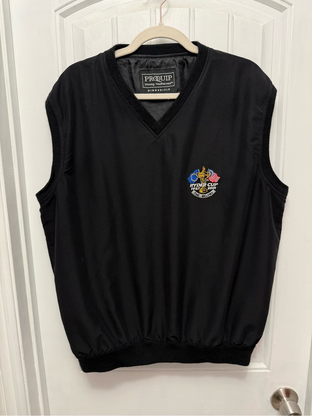 Proquip Men's The Belfry Ryder Cup Navy Sleeveless  Golf Vest Sz L (47-14)